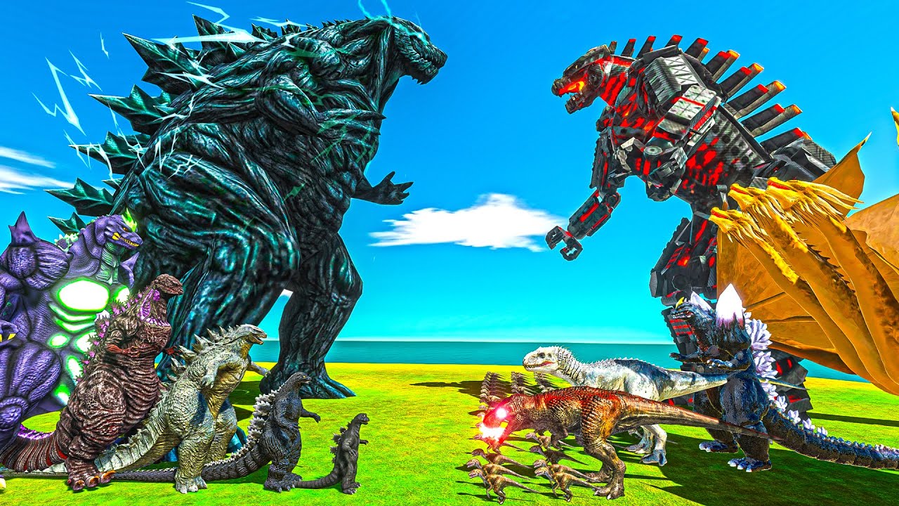 Evolution of Godzilla – From Mini to Final Form vs Monsters in ARBS