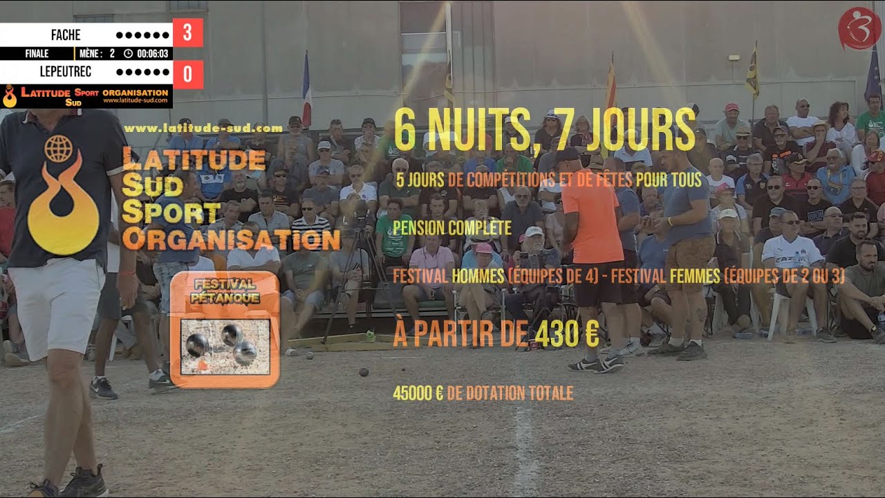 Miniature de la vidéo : Finale - Loisir & Séjour en Espagne sur le thème de la pétanque avec Latitude Sud Sport