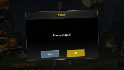 fix enter match again in pubg