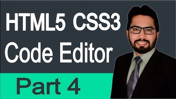 Html Css Tutorial in Urdu | Web Design Tutorial for Beginners in Hindi | Code Editor Part  4