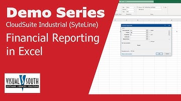 CloudSuite Industrial (SyteLine) Financial Reporting in Excel