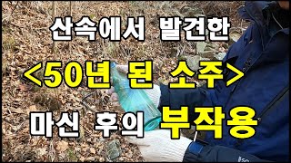 50년 된 소주 과연 먹을 수 있을까? 50년 된 소주의 부작용. #소주