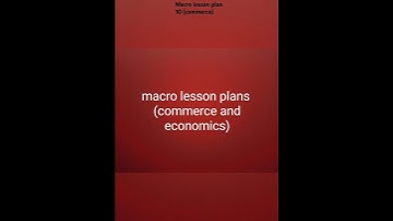 Commerce lesson plans |macro lesson plans| international trade | #educationalmaterialR