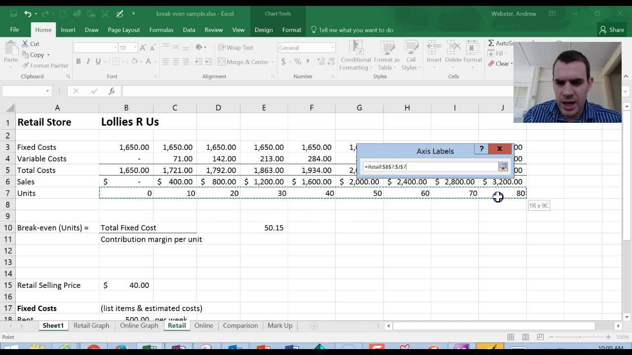How To Create A Cvp Chart In Excel