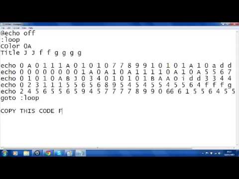 HOW TO MAKE MATRIX FALLING TEXT