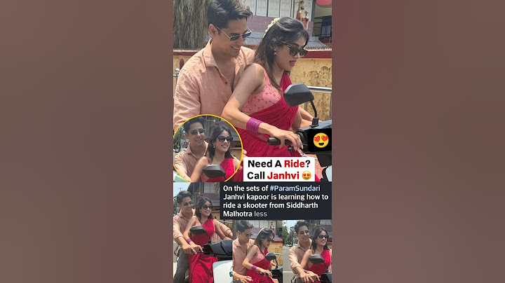Janhvi kapoor scooty ride with Sidharth on sets of Param Sundari #news#janhvikapoor#sidharthmalhotra