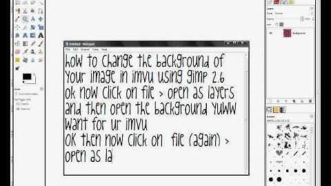 How To Change The Background Of Your Imvu