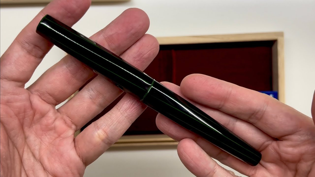 A Few Fair Pens - Nakaya Decapod Twist Midori Tamenuri Fountain