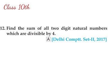 Find the sum of all two digit natural numbers which are divisible by 4. #educationhelp