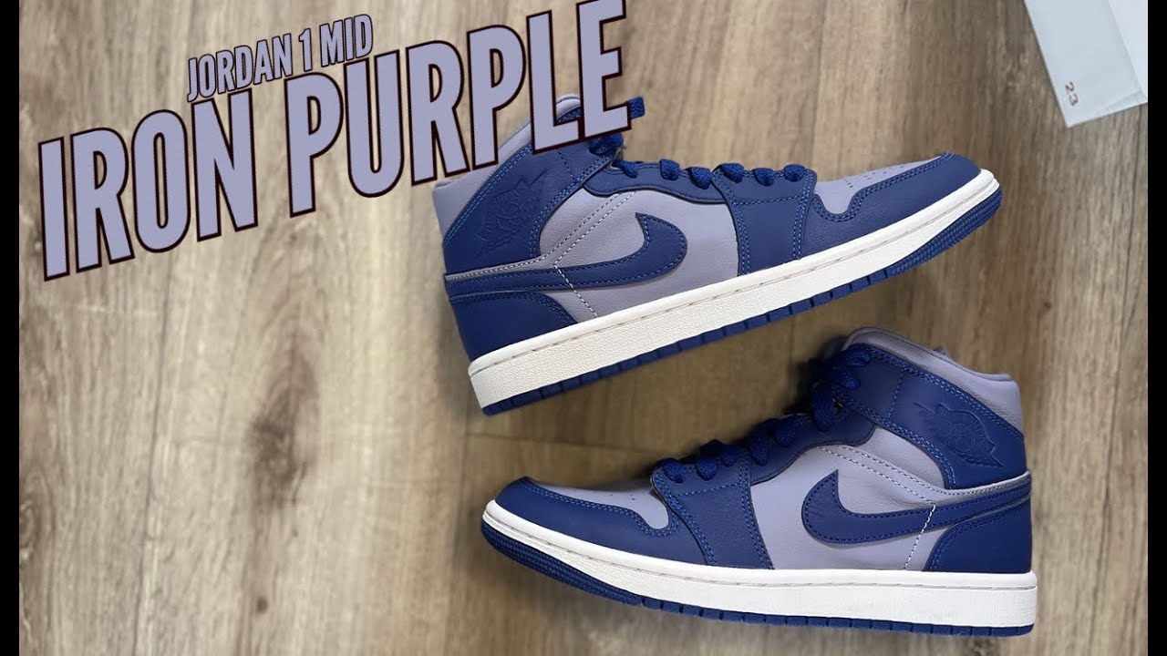 iron purple jordan 1 mid