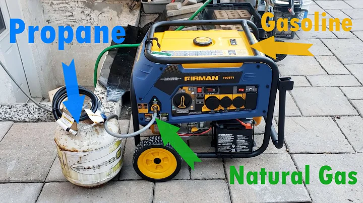 Firman T07571 / T07573 Tri-Fuel Generator Quick Demo How to Run on Gasoline, Propane or Natural Gas!