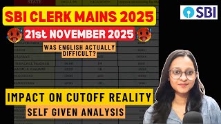 Sbi Clerk Mains Self Given Analysis Safe Attempts