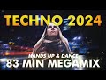 Techno 2024 best hands up  dance 13 hours remix mix 120