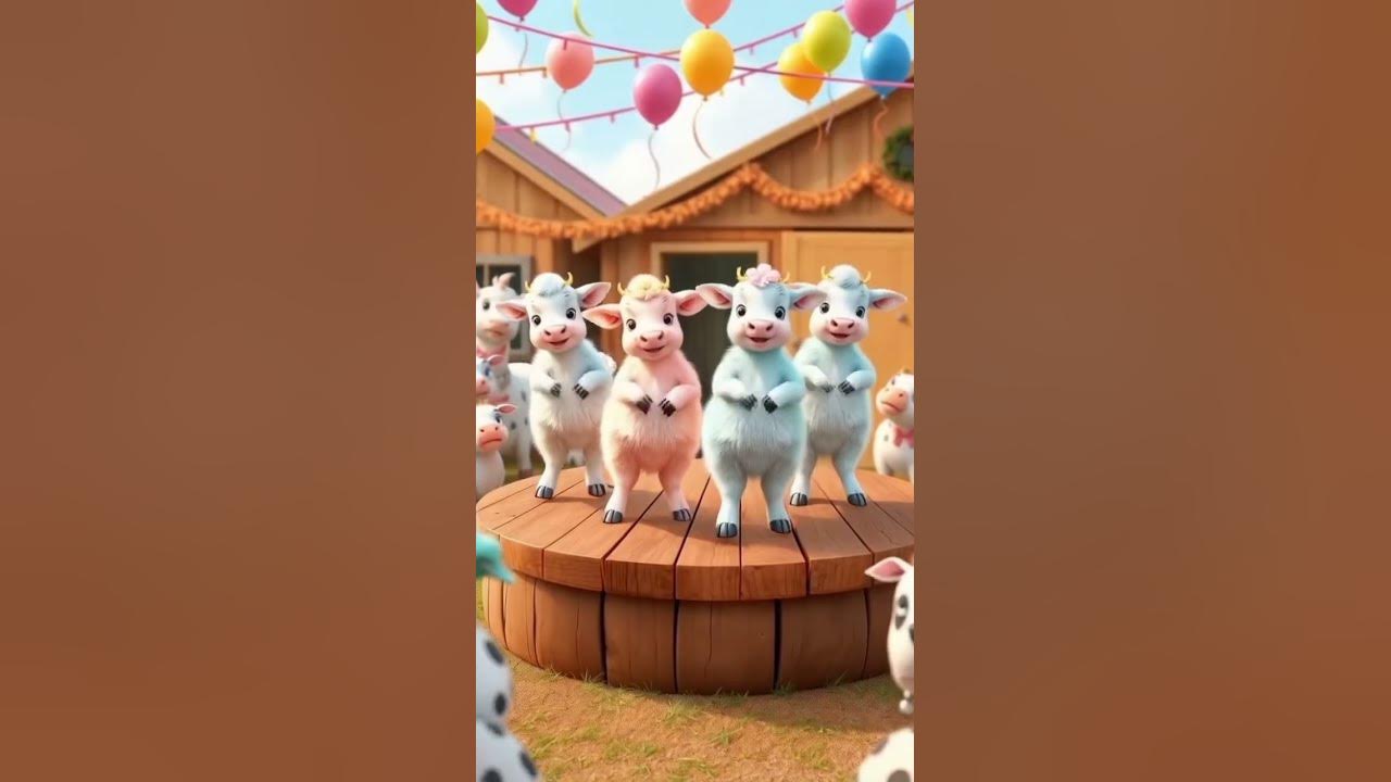 Funny Cow dancing La Vaca Lola Song #lavacalola #adorabledose #cowdance #shortsfeed