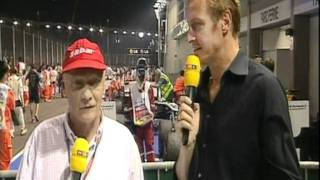 Massa confronts Hamilton F1 Singapore 2011
