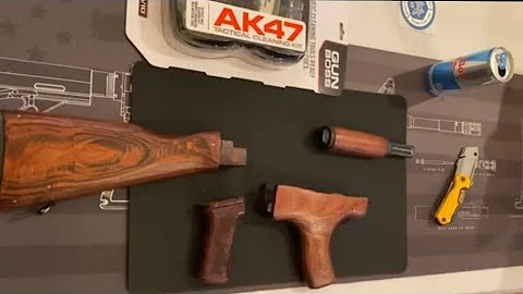 Romanian AK-47 AKM Refinished Surplus Laminated Wood Stock Set w/Dong