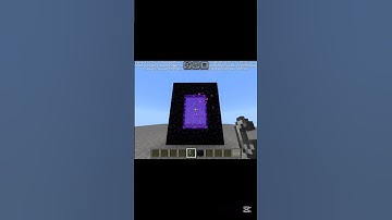 How to make Nether portal #minecraft #shorts