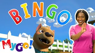 Bingo (Farm Version) | MyGo! Sign Language For Kids | CoComelon - Nursery Rhymes | ASL