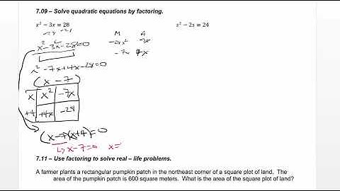 Solving quadratics by factoring, part 1