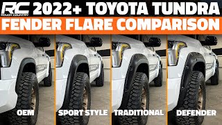 2022+ Tundra Fender Flares Showdown! Rough Country Sport, Traditional & Defender Compared