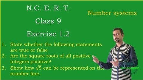 Class 9 Maths Chapter 1 Exercise 1.2 | Number Systems | NCERT | In English