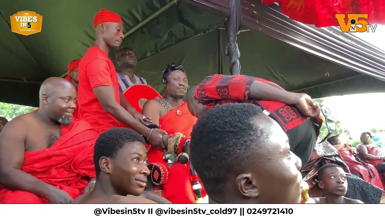 Togbe Kedinakpo steps out in full regalia to his in-law's funeral. Serious things happened