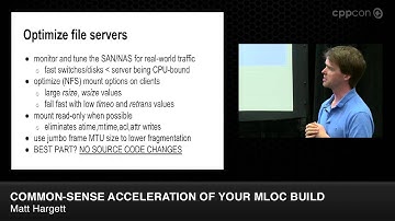 CppCon 2014: Matt Hargett "Common-sense acceleration of your MLOC build"