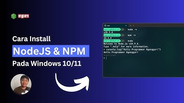 Cara Install Node JS dan NPM di Windows 11/10