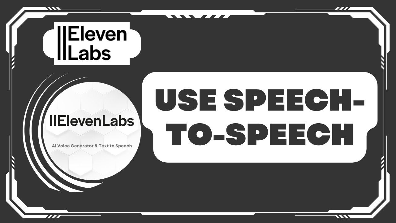 How to Use Speech to Speech in ElevenLabs io - YouTube