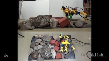 Hexapod robot that walks on rocks 2