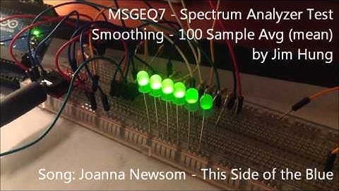 MSGEQ7 - Spectrum Analyzer - Test: Smoothing