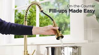 Get Cooking with the Parma® PreRinse Single Handle Spring PullDown Kitchen Faucet