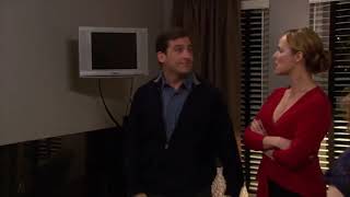 Michael's new Plasma TV 'folds right into the wall'   The Office (US)