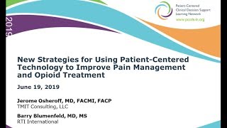 New Strategies for Improving Pain Management and Opioid Treatment