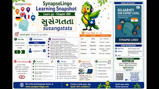 gu learn C1 Book 1 Ch.499: consistency and alignment | સુસંગતતા in context