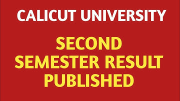 calicut university second sem result 2023 | second semester exam result calicut university