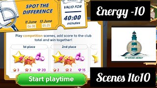 June's journey Spot The Difference competition 11to13/June/22 Energy -10 scenes 1to10 screenshot 2