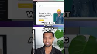 Plumbing Website: Build FAST with Templates! (Easy Guide) #shorts