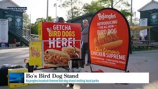 Bo's Bird Dog Stand appearing at local parks