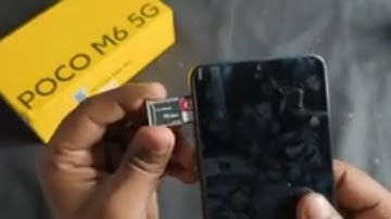Poco M6 5G - Insert Sim Card And SD Card
