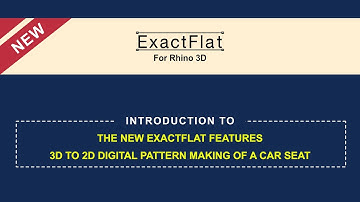 New ExactFlat Features Presentation with 3D to 2D Digital Pattern Making of a Car Seat