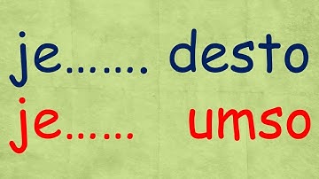 Learn German | je......desto | je.......umso |  Learn German for beginners | German Grammar