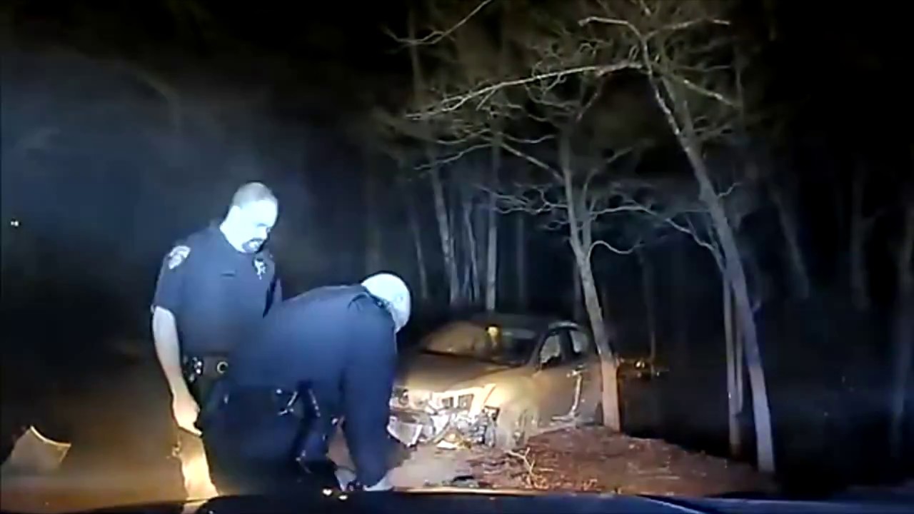 (FATAL SHOOTING) CAR CRASH, OFFICER IS LUNGED AT WITH KNIFE AND FIRES