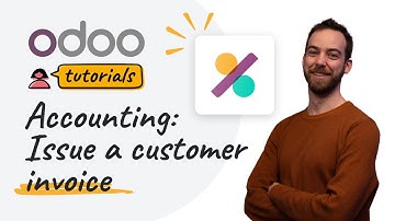 Issue a customer invoice | Odoo Accounting