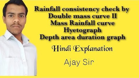 Consistency of Rainfall data by Double mass curve II Hydrology II
