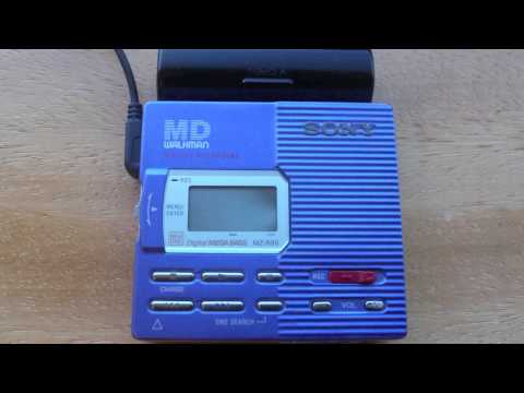 SONY MZ-R90 RECORDABLE MINI DISC WALKMAN - YouTube