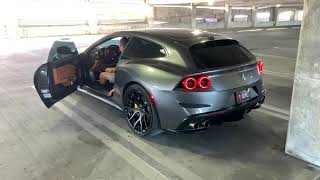 Ferrari GTC4 Lusso Capristo X-Pipe Parking Garage Startup + Revving
