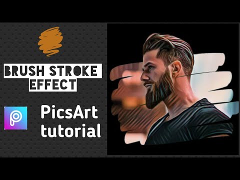How to - Brush stroke effect | Instagram viral photo editing tutorial using PicsArt | MrGreen