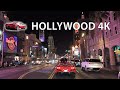 Hollywood 4K - Night Drive - Ferrari F8 Spider 2021