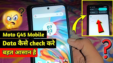 moto g45 me data usage kaise show kare| Moto g45 5g Enable Data Usage Notification Bar 2025